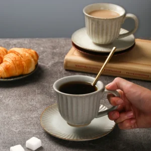 Ceramic Cup and Saucer Set