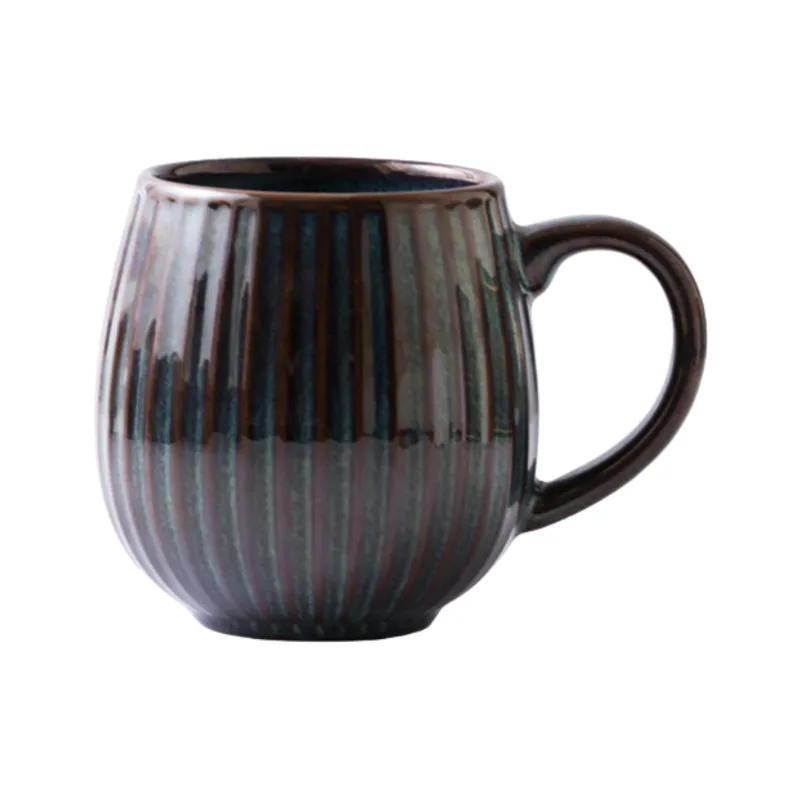 kiln mug with handle green