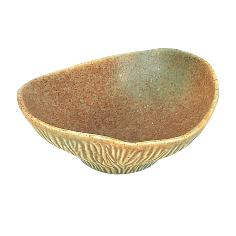 MYOUNG- Wholesaler Stock Sustainable Kiln Yellow and Blue Glaze Ceramic Tableware Hotel Catering Dinnerware Sets Restaurant Use 16 matte kiln dinnerware set sku8