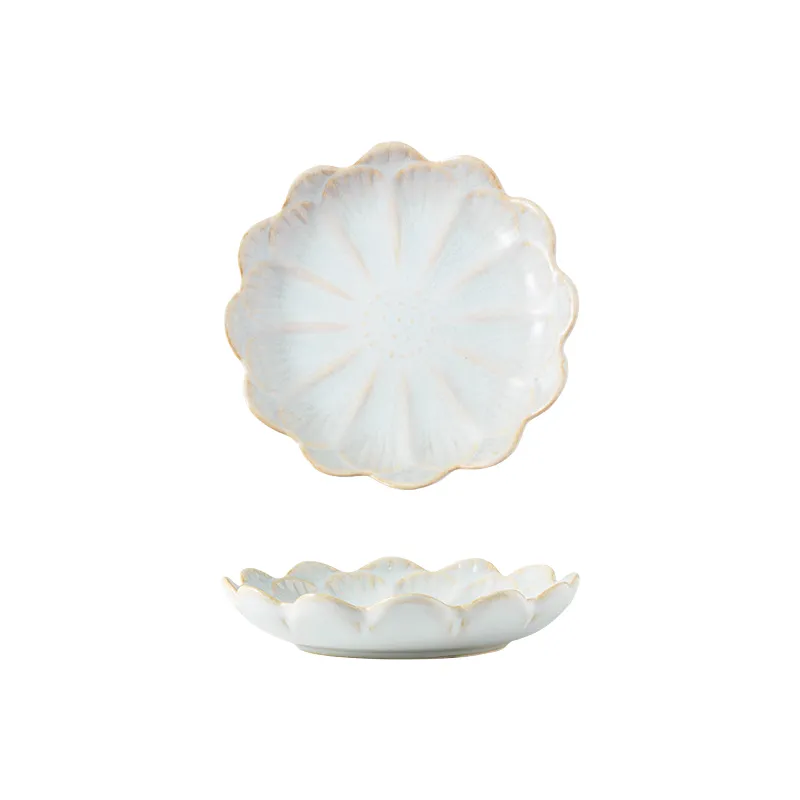 reactive glaze sauce dish white