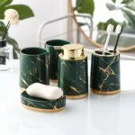 Wholesale 5-Piece Ceramic Bathroom Accessory Set