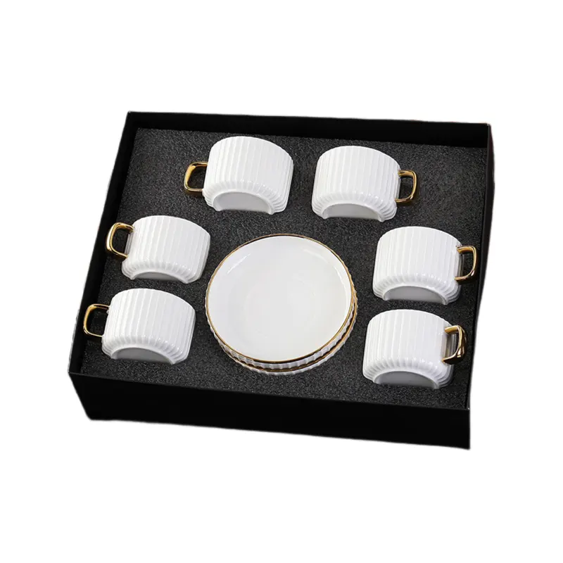 6set coffee cup and saucer set sku5