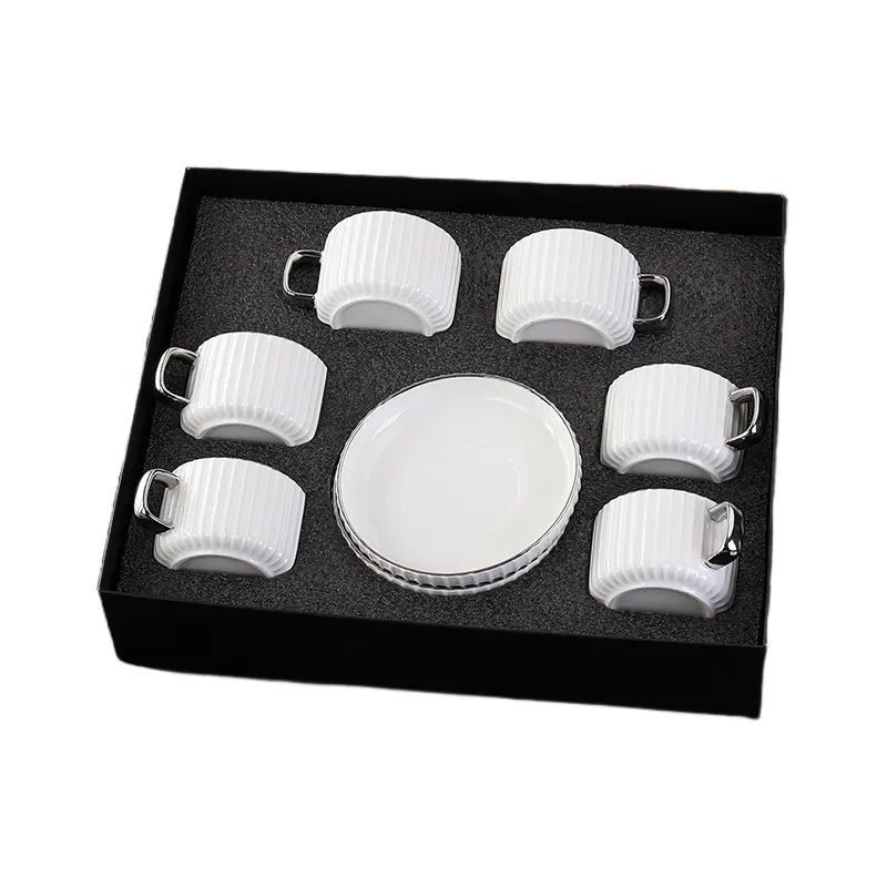6set coffee cup and saucer set sku6