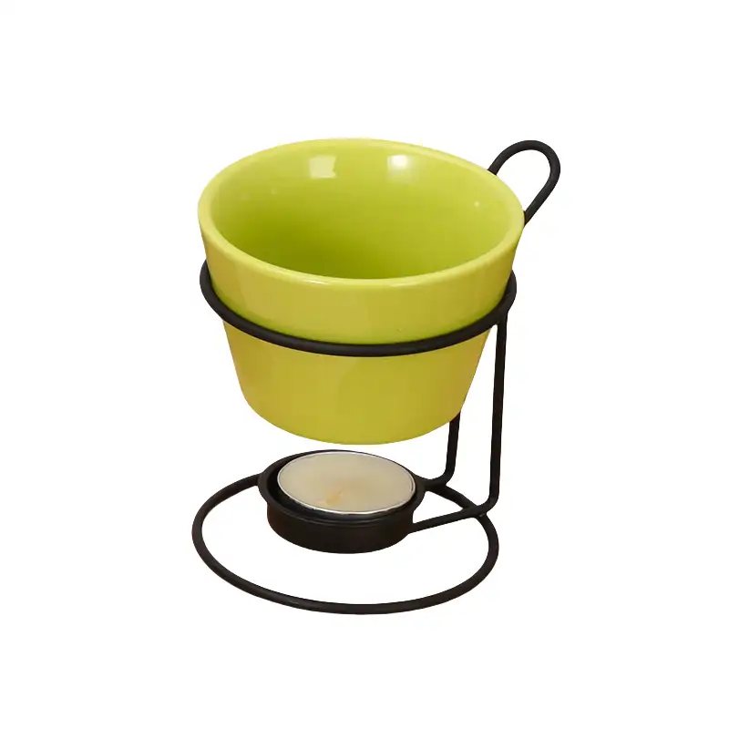 MYOUNG-Ceramic Chocolate Stove for Home Use Metal Frame Candle Fire Boiler Suit for Cheese Milk Tea Dessert Ice Cream Hot Pot Melting 9 Chocolate Fondue Set sku3