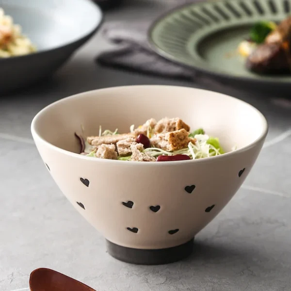 MYOUNG-Vintage Style Hand-Painted Crockery Dinnerware Set,Plates,Bowls and Cups for Household Tableware,Accept OEM&ODM - Image 5