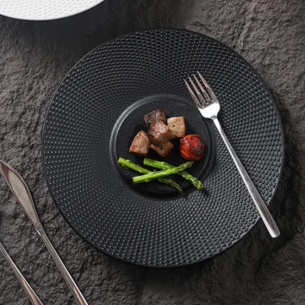 MYOUNG-Factory Directly Supply Porcelain Dinner Plate Deep Plate and Wide Edge For Pasta & Soup - Image 2