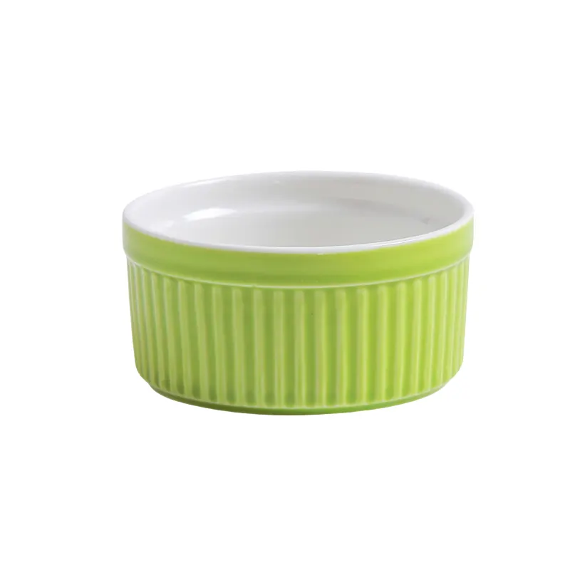 Dessert handleless cup round green