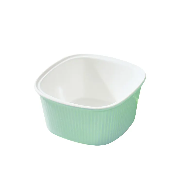 Dessert handleless cup square green