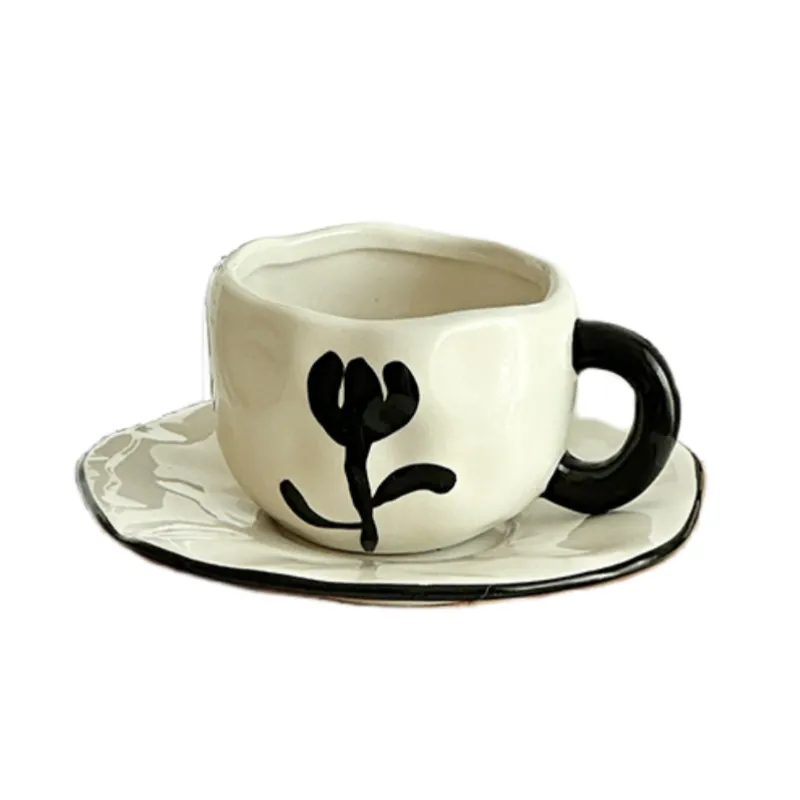 Pinched by hand cup and saucer sku4