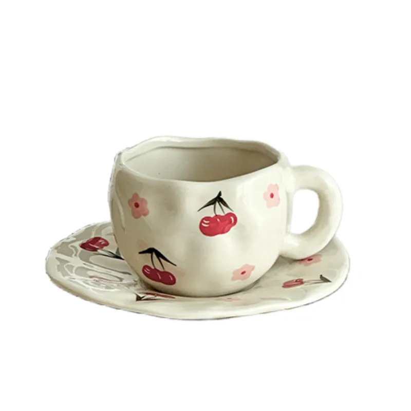 Pinched by hand cup and saucer sku5