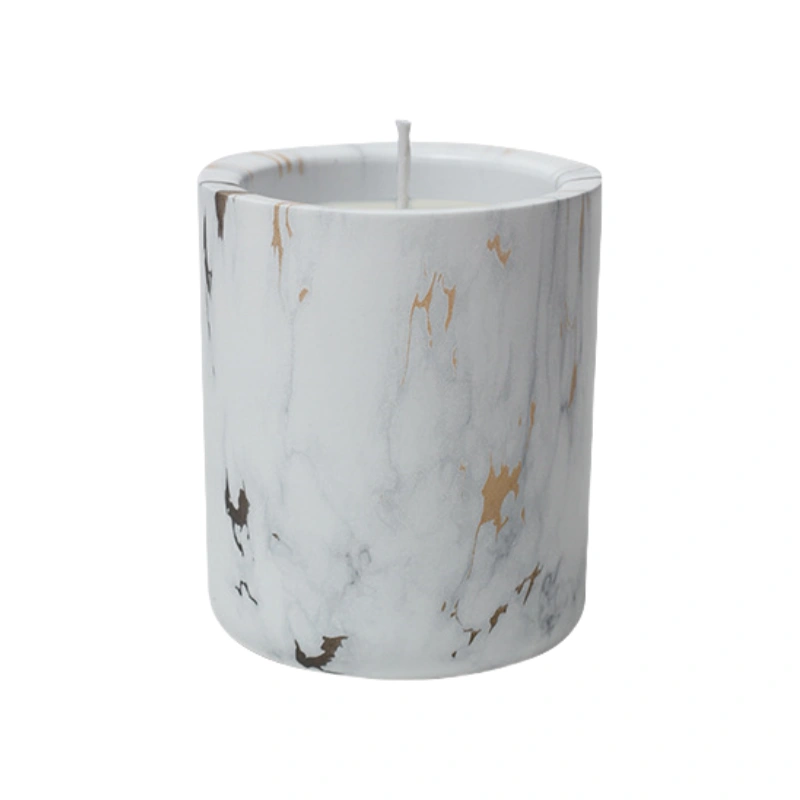 MYOUNG-Wood Grain Pattern Ceramic Candle Jar,Multi-Use Ceramic Cylindrical Cup for Canlde,Fragrant Crystals, Home Decor,Arts & Crafts, Candies, Planter Pots, Gifts & More 8 Wood grain ceramic candle cup sku3