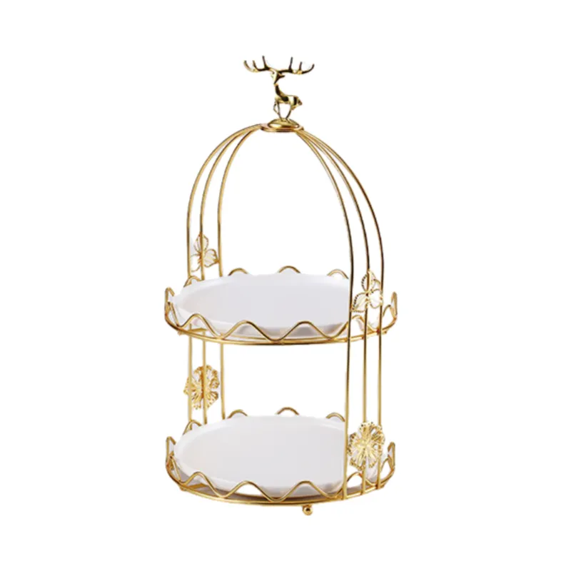cake stand small 2layers deer