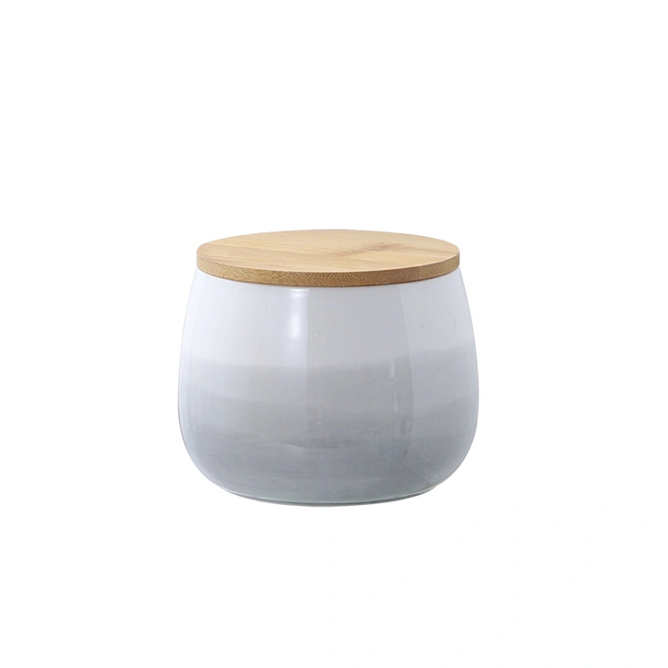 MYOUNG-Reactive Glaze Ceramic Food Storage Container,Seal Jar for Storing Serving Pickles, Salt, Spices, Grain 13 ceramic seal pot grey