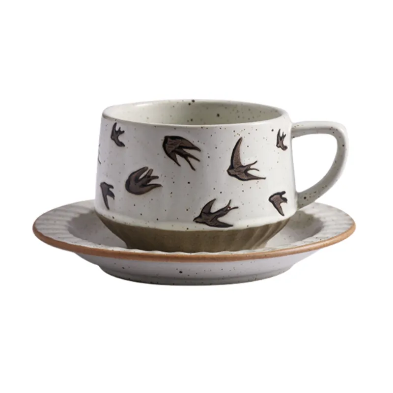 japanese coffee cup and saucer sku8