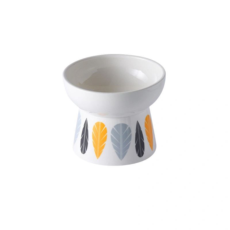 japanese style ceramic pet food bowl sku3