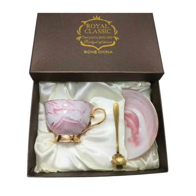 marble gold slide coffee set