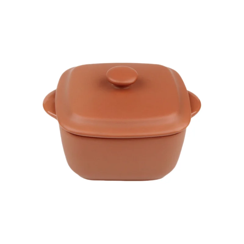 matte stew pot square red