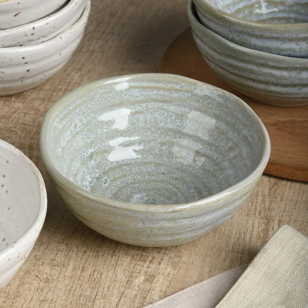 MYOUNG- Handmade Retro Ceramic Bowl,Morandi Color,Use for Cereal, Soup, Salad, Oatmeal, Serving Bowl - Image 4