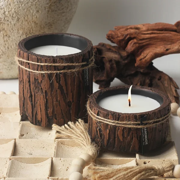 MYOUNG-Cement Truck Candle Jars Wholesale,Tree Truck Shape,S/M/L Size,Bulk Empty Candle Containers - Image 6