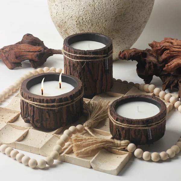 MYOUNG-Cement Truck Candle Jars Wholesale,Tree Truck Shape,S/M/L Size,Bulk Empty Candle Containers - Image 5