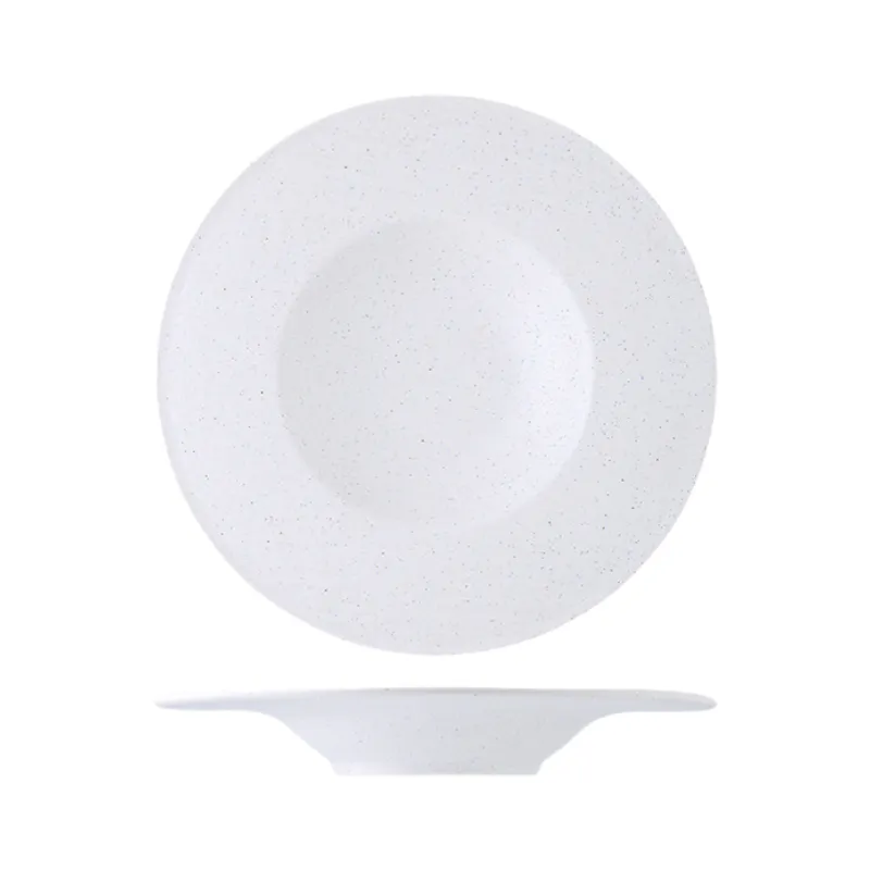 MYOUNG-Hotel Restaurant Supplies Porcelain Plates Dinnerware Set Plato Dish Plate Bowl Banquet Hall Emboss White Ceramic Wedding Plate Set 24 white dinner set sku19