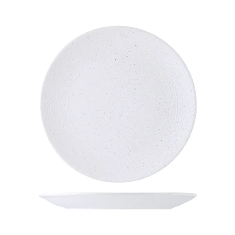 MYOUNG-Hotel Restaurant Supplies Porcelain Plates Dinnerware Set Plato Dish Plate Bowl Banquet Hall Emboss White Ceramic Wedding Plate Set 25 white dinner set sku20