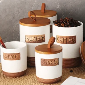 Kitchen Canisters Ceramic Food Storage Jar