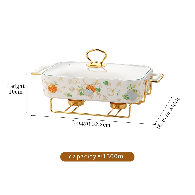 Alcohol oven ceramic baking tray middle