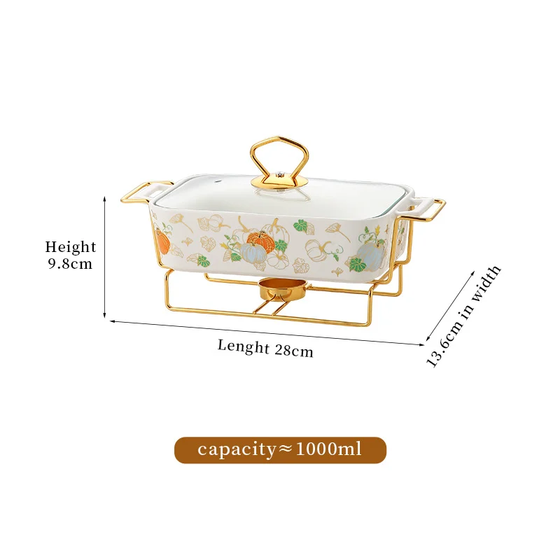 Alcohol oven ceramic baking tray small