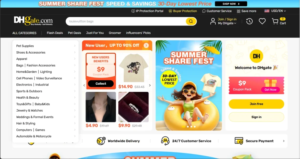 How to effectively purchase products from China online 7 dhgate.com
