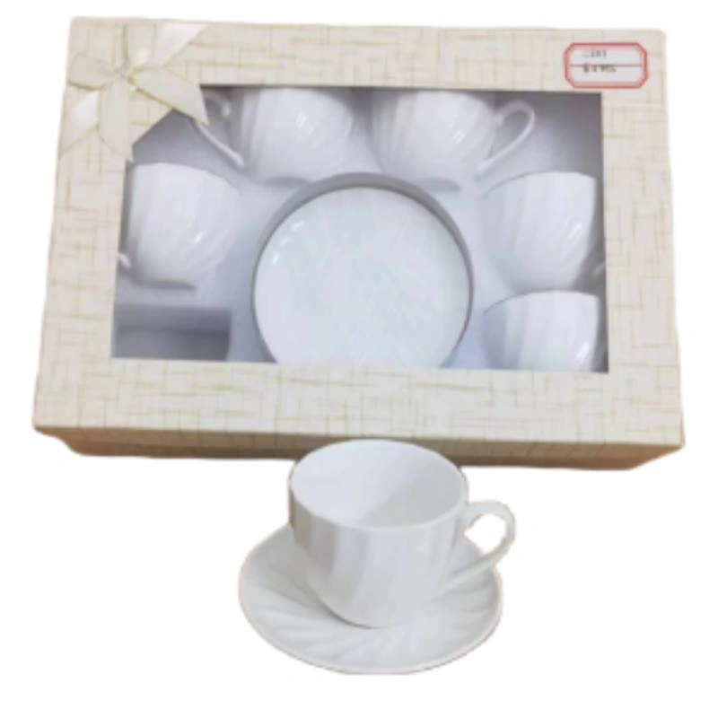 MYOUNG-White Tea Cup and Saucer Set,Custom Vintage Europe Ceramic Afternoon Teacup Coffee Cup with Saucer 5 6 sets for white coffee cup and saucers