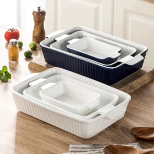 wholesale ceramic baking tray sets