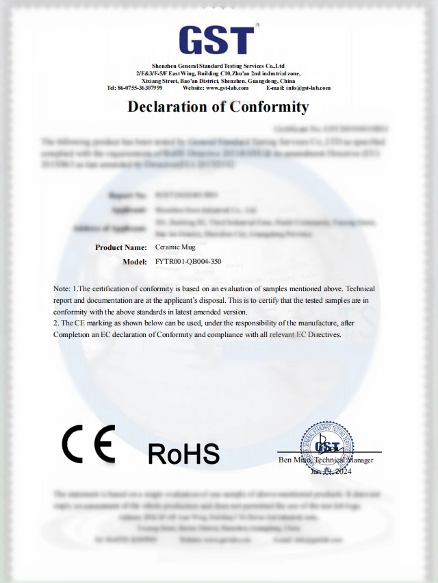 GST B2B ceramic tableware supplier