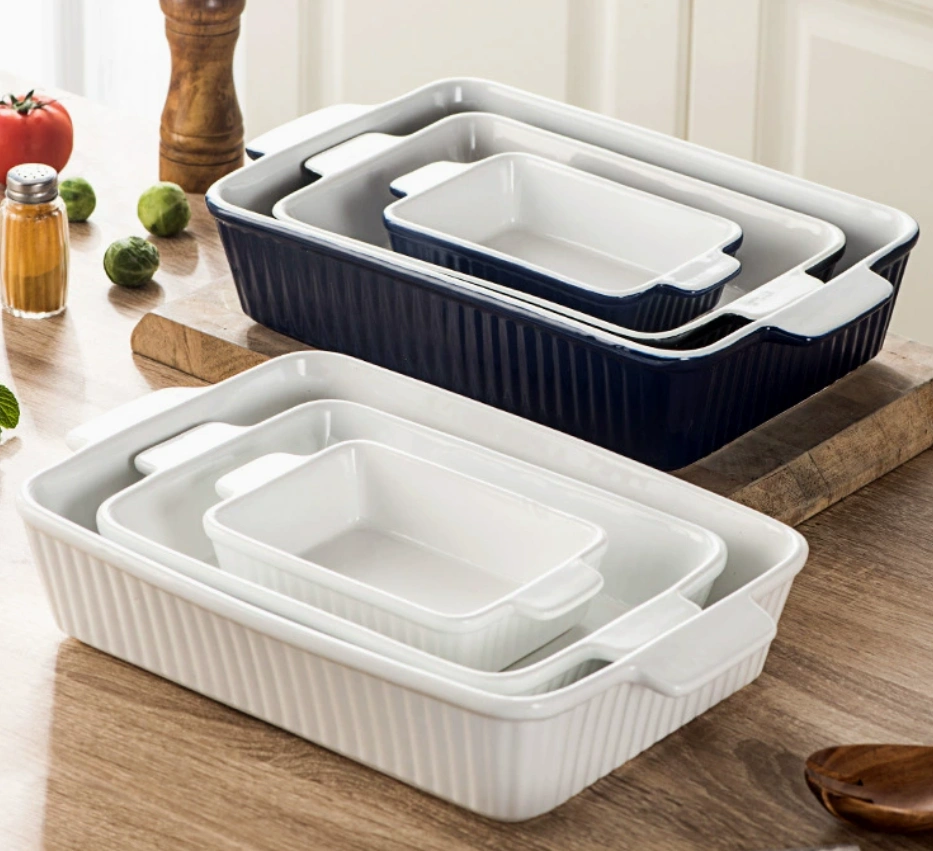 Rectangular ceramic baker bulk